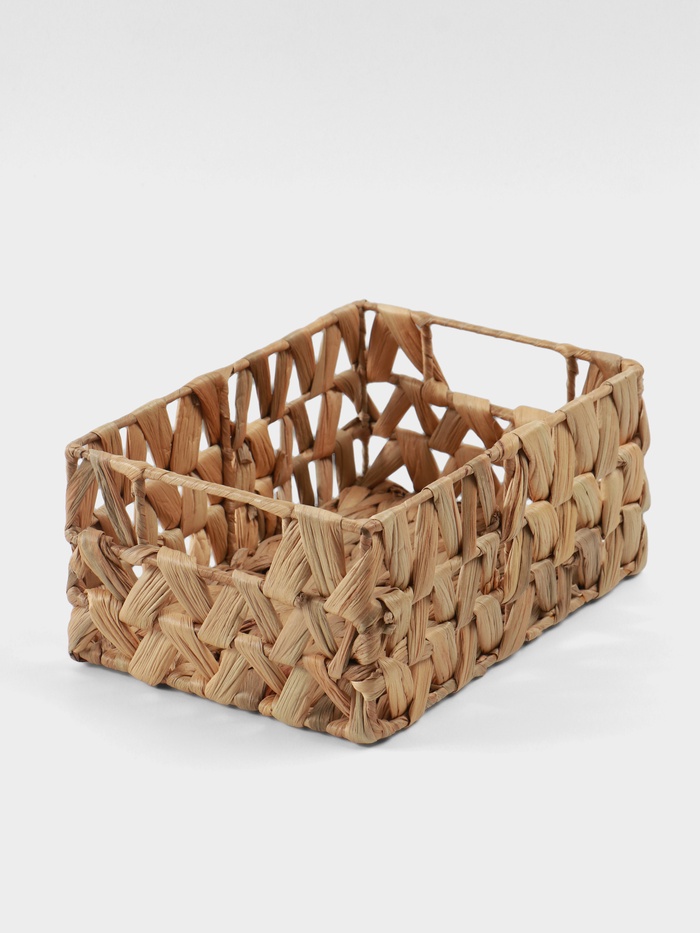 Корзина плетёная, 26×19×12 см, водный гиацинт