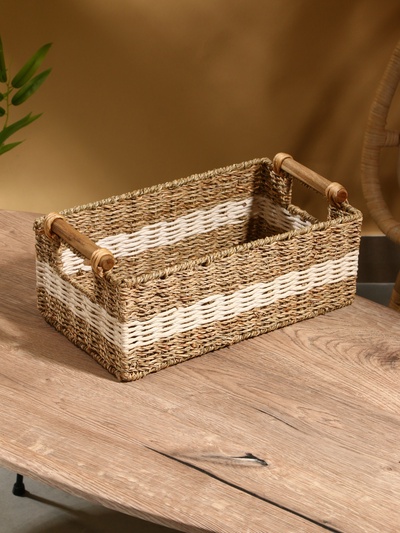 Корзина плетёная, 36×21×15 см, сиграсс