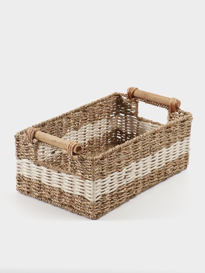 Корзина плетёная, 36×21×15 см, сиграсс