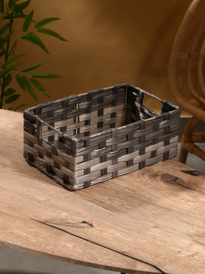 Корзина плетёная, 31×20×12 см, пластик