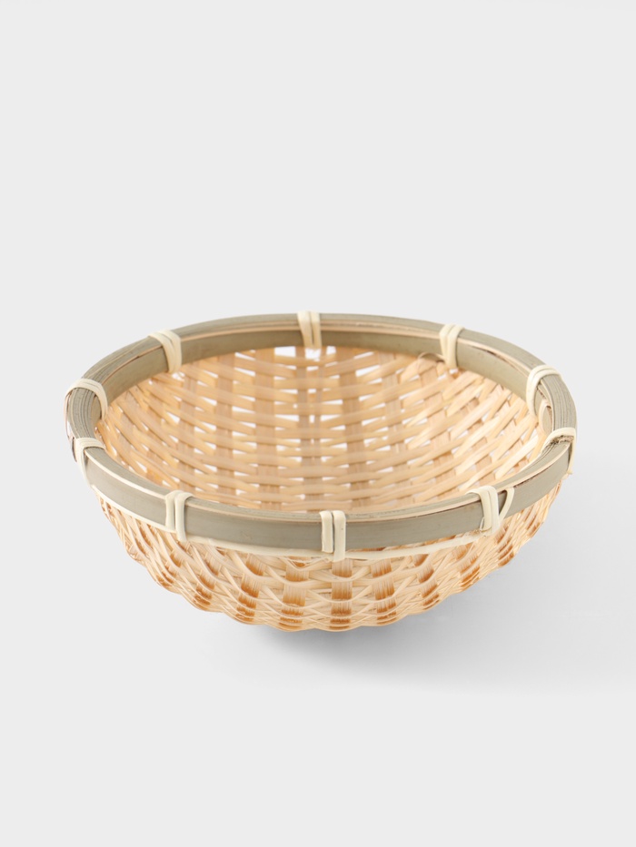 Чаша плетёная в 2 слоя, 15 см, бамбук - Фото 1