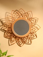 Зеркало настенное, 60×60×3 см, ротанг - Фото 2