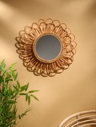 Зеркало настенное, 60×60×3 см, ротанг - Фото 1