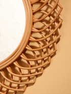 Зеркало настенное, 67×67×3 см, ротанг - Фото 3