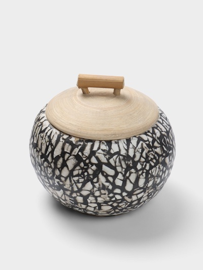 Банка для сыпучих продуктов, 13×13×11 см, бамбук