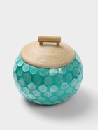 Банка для сыпучих продуктов, 13×13×11 см, бамбук - Фото 1