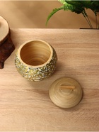 Банка для сыпучих продуктов, 13×13×12 см, бамбук - Фото 3