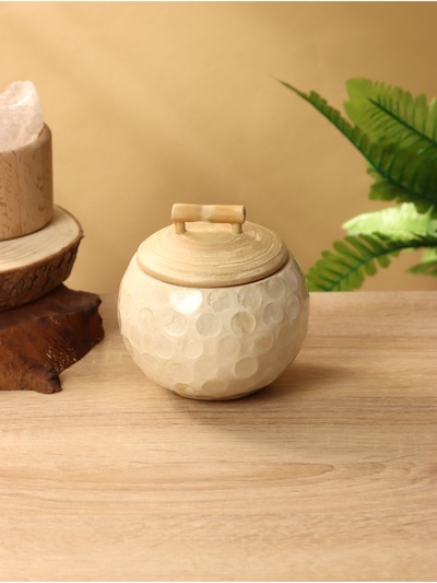 Банка для сыпучих продуктов, 11×11×9.5 см, бамбук