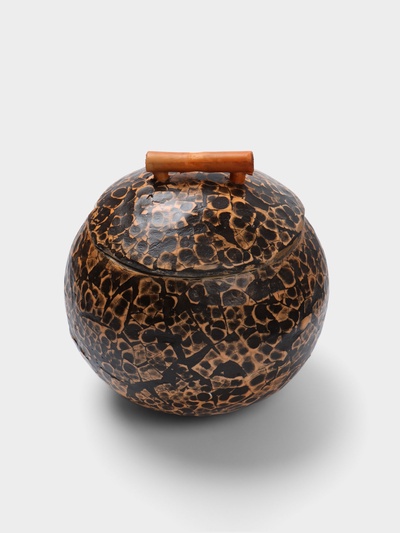 Банка для сыпучих продуктов, 11×11×10 см, бамбук