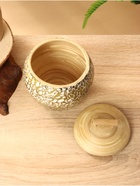 Банка для сыпучих продуктов, 12×12×12.5 см, бамбук - Фото 3