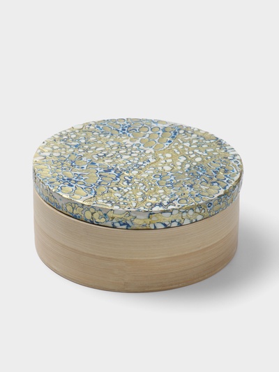 Банка для сыпучих продуктов, 16×16×6.5 см, бамбук