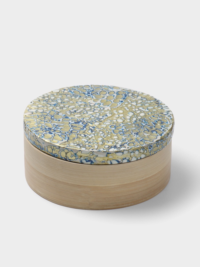 Банка для сыпучих продуктов, 16×16×6.5 см, бамбук - Фото 1