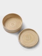Банка для сыпучих продуктов, 16×16×6.5 см, бамбук - Фото 3