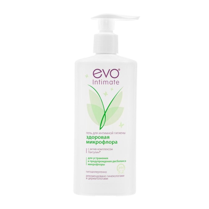 Гель для интимной гигиены EVO Intimate здоровая микрофлора, 250 мл - Фото 1