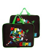 Папка с ручками текстильная А4, 360×245×70 мм, Calligrata Top «Игра» - Фото 1