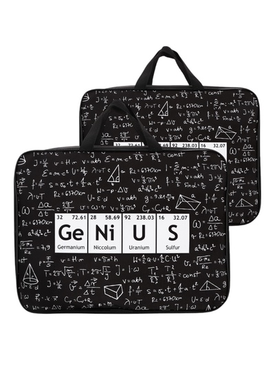 Папка с ручками текстильная А4, 360×245×70 мм, Calligrata Top «Гений»