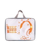 Папка с ручками текстильная А4, 360×245×70 мм, Calligrata Top «Музыка» - Фото 2