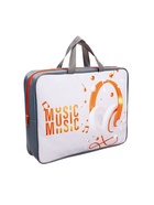 Папка с ручками текстильная А4, 360×245×70 мм, Calligrata Top «Музыка» - Фото 3