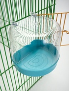 Купалка для птиц, 12×9×11 см, внешняя, бирюзовая - Фото 2