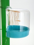 Купалка для птиц, 12×9×11 см, внешняя, бирюзовая - Фото 3