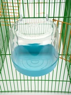 Купалка для птиц, 12×9×11 см, внешняя, бирюзовая - Фото 4