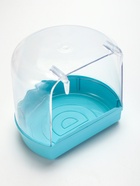 Купалка для птиц, 12×9×11 см, внешняя, бирюзовая - Фото 6