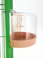 Купалка для птиц, внешняя 12×9×11 см, бежевая - Фото 3