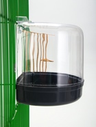 Купалка для птиц, внешняя 12×9×11 см, серая - Фото 3