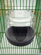 Купалка для птиц, внешняя 12×9×11 см, серая - Фото 4