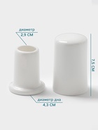 Подставка для зубочисток Hanna Knövell, фарфор, белая - Фото 2