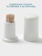 Подставка для зубочисток Hanna Knövell, фарфор, белая - Фото 3