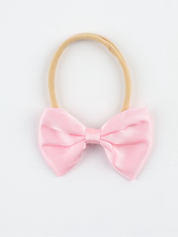 Резинка для волос детская розовый бант - Фото 1