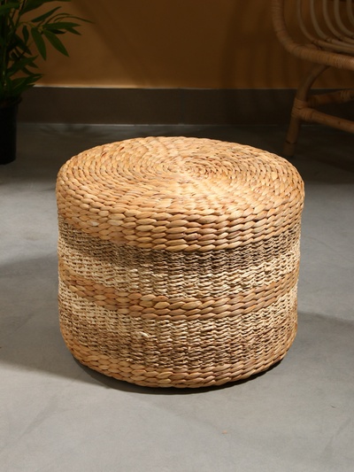 Пуфик, 40×40×30 см, водный гиацинт, сиграсс