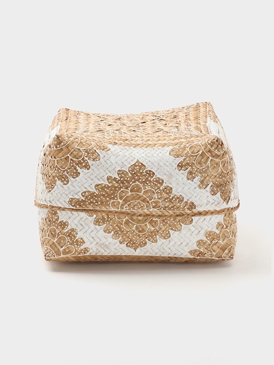 Корзинка плетёная «Манадо», 30×30×19 см, бамбук, светлая