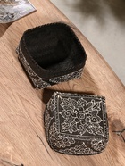 Корзинка плетёная «Бонтанг», 16×16×12 см, бамбук, тёмная 10463913 - фото 16140906