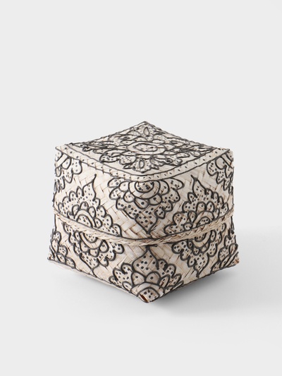 Корзинка плетёная «Бонтанг», 12×12×10 см, бамбук, светлая