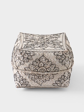 Корзинка плетёная «Бонтанг», 19×19×14 см, бамбук, светлая