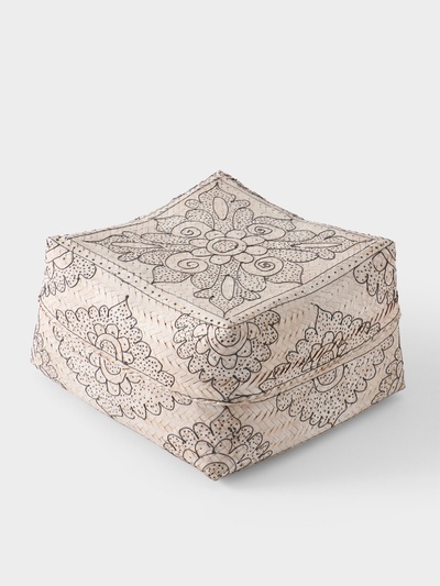 Корзинка плетёная «Бонтанг», 30×30×18.5 см, бамбук, светлая