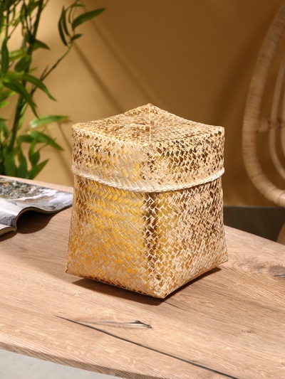 Корзинка плетёная «Аварис», 17×17×25 см