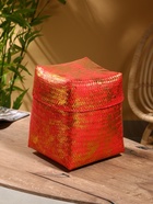 Корзинка плетеная "Голден" 25х25х30 см, розовый 10463932 - фото 14508018