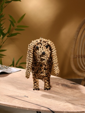 Сувенир плетёный «Такса», 45×20×27 см, сиграсс