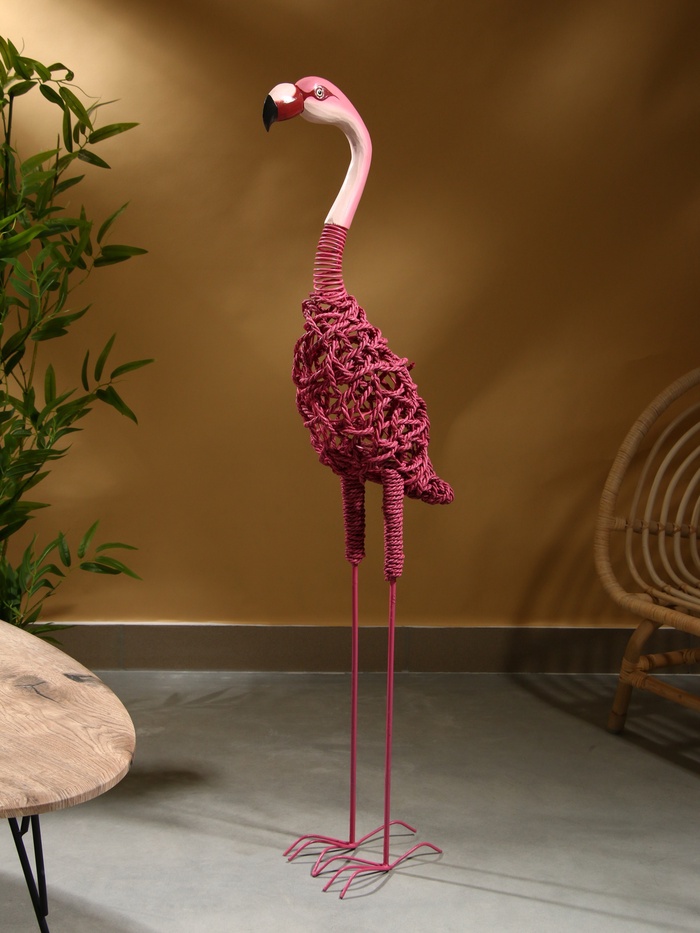Сувенир плетёный «Фламинго», 30×16×125 см