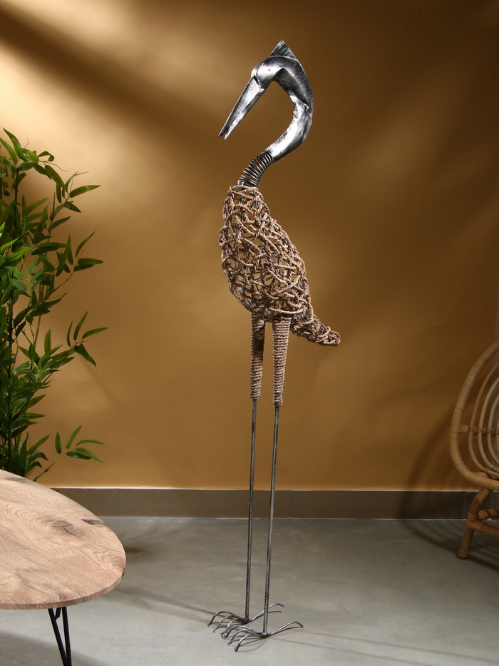 Сувенир плетёный «Цапля», 30×18×150 см