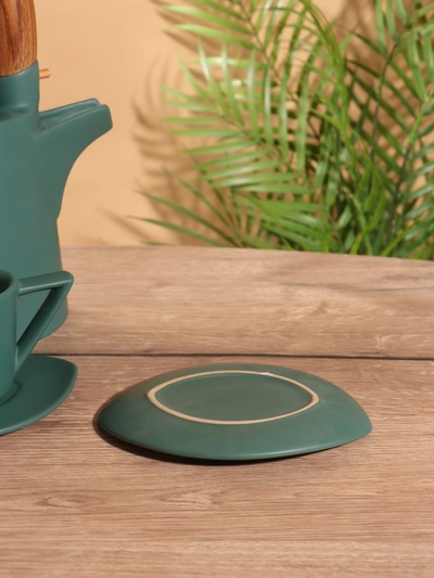 Набор для чаепития «Старинный обычай», чайник, 2 чайные пары, керамика