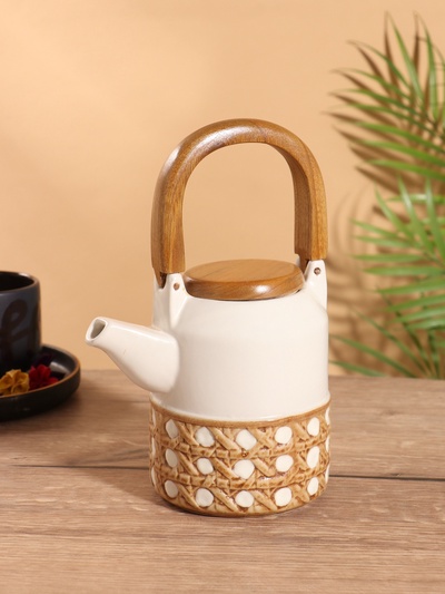 Набор для чаепития «Стиль», чайник, 2 стакана, керамика