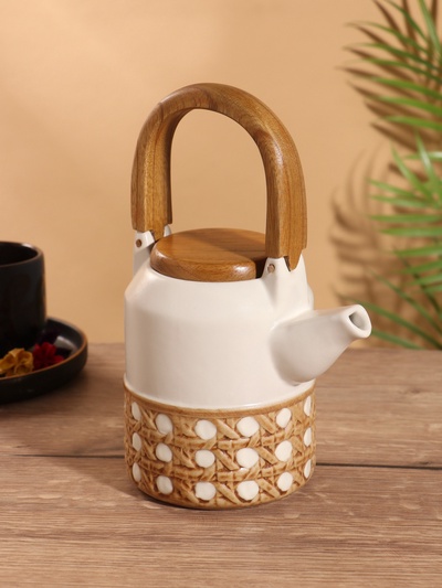 Набор для чаепития «Стиль», чайник, 2 стакана, керамика