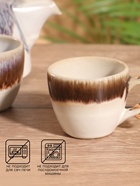 Набор для чаепития «Амина», чайник, 2 кружки, керамика - Фото 2