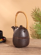 Набор для чаепития «Рахмат», чайник, 2 стакана, керамика, чёрный - Фото 5