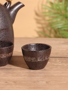 Набор для чаепития «Рахмат», чайник, 2 стакана, керамика, чёрный - Фото 7