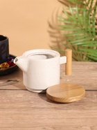 Набор для чаепития «Атика», чайник, кружка, керамика, белый - Фото 7